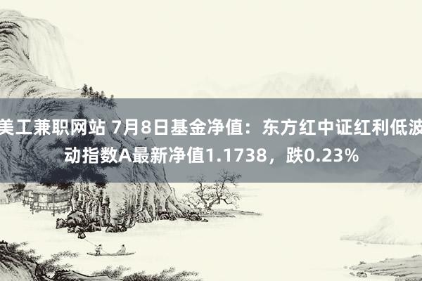 美工兼职网站 7月8日基金净值：东方红中证红利低波动指数A最新净值1.1738，跌0.23%